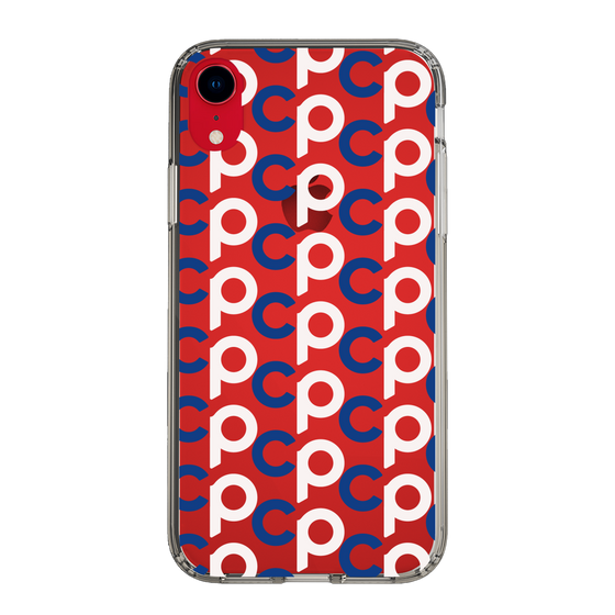 Slim Protection Case［ Original - CASEPLAY Initial All-over Pattern - Navy ］