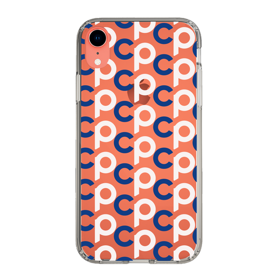 Slim Protection Case［ Original - CASEPLAY Initial All-over Pattern - Navy ］