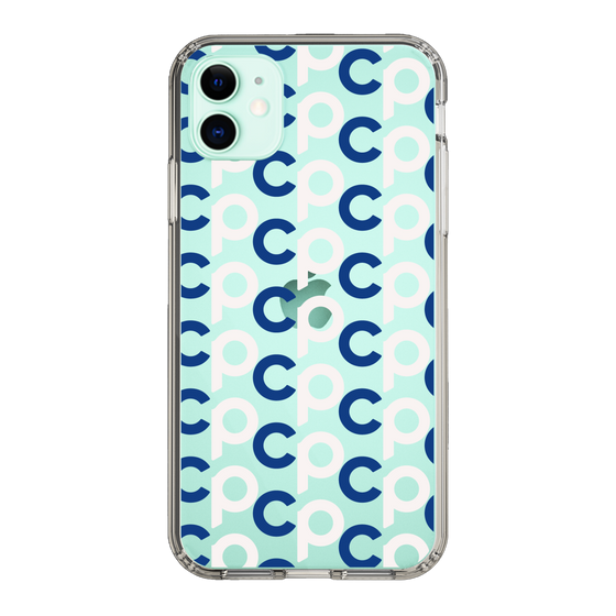 Slim Protection Case［ Original - CASEPLAY Initial All-over Pattern - Navy ］