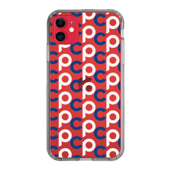 Slim Protection Case［ Original - CASEPLAY Initial All-over Pattern - Navy ］