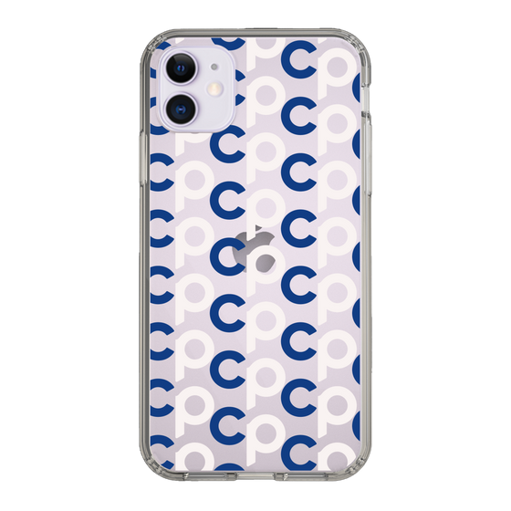 Slim Protection Case［ Original - CASEPLAY Initial All-over Pattern - Navy ］