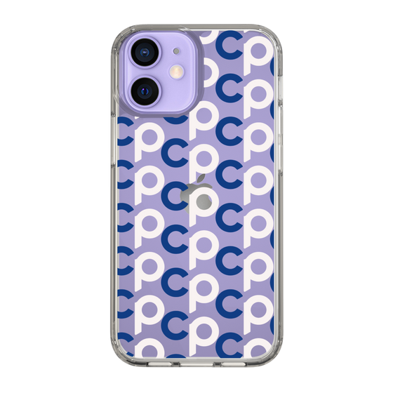 Slim Protection Case［ Original - CASEPLAY Initial All-over Pattern - Navy ］
