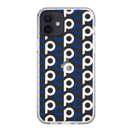 Slim Protection Case［ Original - CASEPLAY Initial All-over Pattern - Navy ］