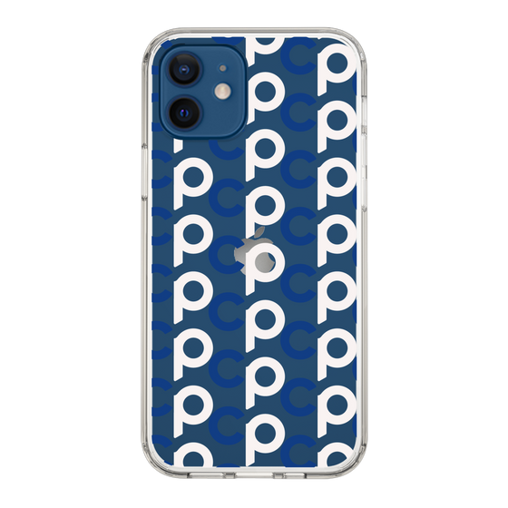 Slim Protection Case［ Original - CASEPLAY Initial All-over Pattern - Navy ］