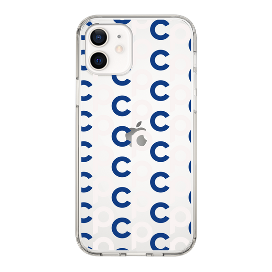Slim Protection Case［ Original - CASEPLAY Initial All-over Pattern - Navy ］
