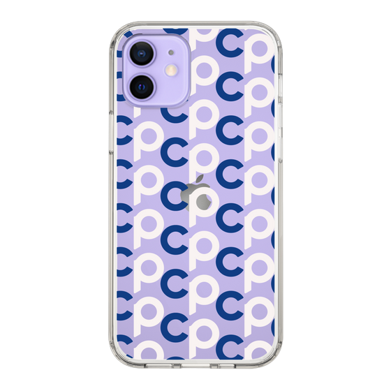 Slim Protection Case［ Original - CASEPLAY Initial All-over Pattern - Navy ］