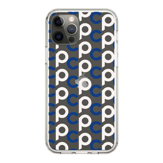 Slim Protection Case［ Original - CASEPLAY Initial All-over Pattern - Navy ］