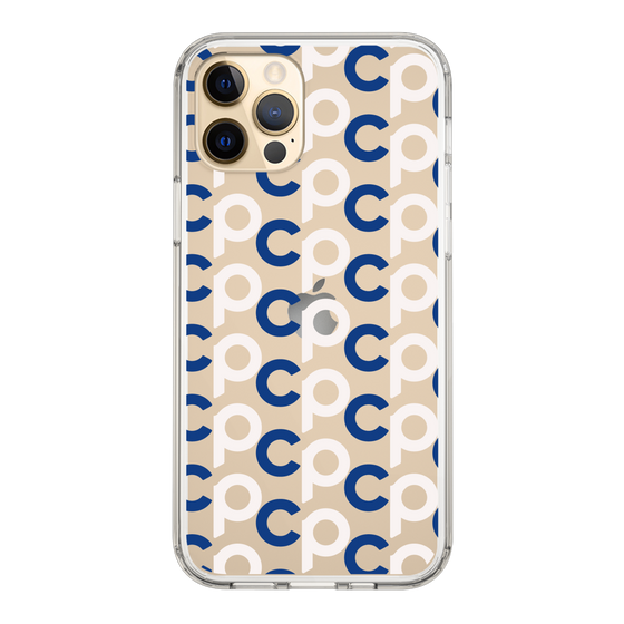 Slim Protection Case［ Original - CASEPLAY Initial All-over Pattern - Navy ］