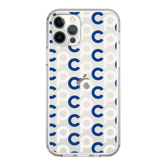 Slim Protection Case［ Original - CASEPLAY Initial All-over Pattern - Navy ］