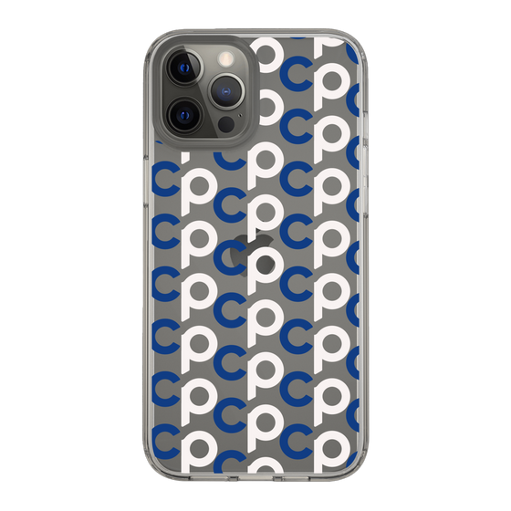 Slim Protection Case［ Original - CASEPLAY Initial All-over Pattern - Navy ］