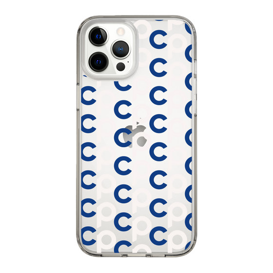 Slim Protection Case［ Original - CASEPLAY Initial All-over Pattern - Navy ］