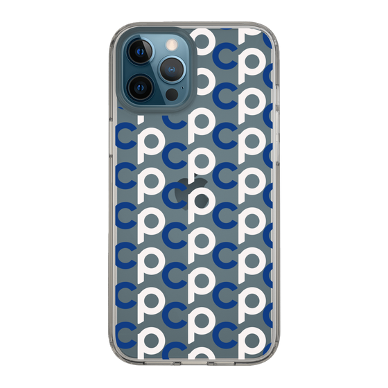 Slim Protection Case［ Original - CASEPLAY Initial All-over Pattern - Navy ］