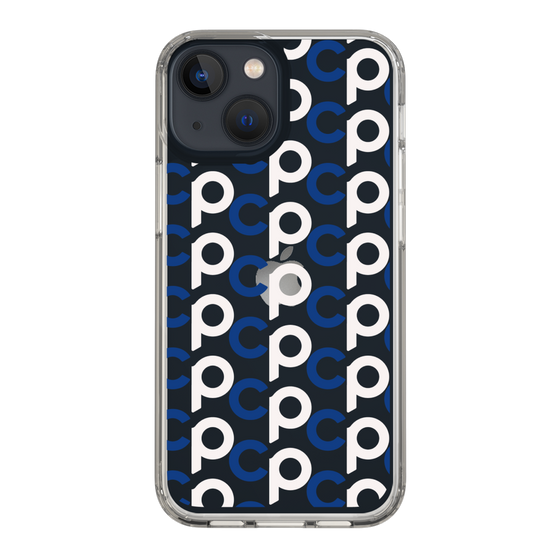 Slim Protection Case［ Original - CASEPLAY Initial All-over Pattern - Navy ］
