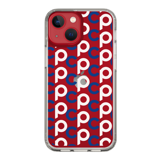 Slim Protection Case［ Original - CASEPLAY Initial All-over Pattern - Navy ］