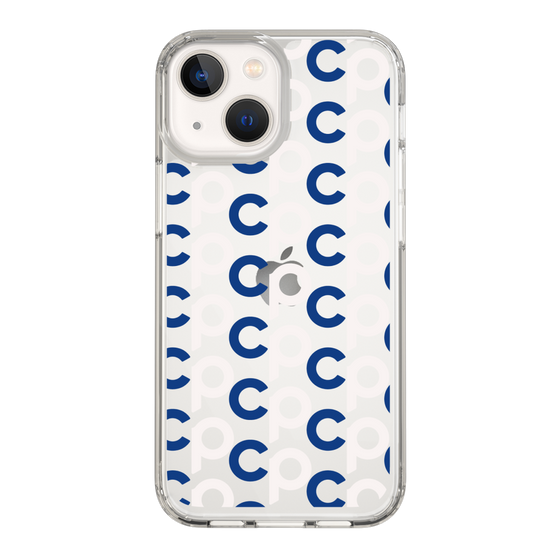 Slim Protection Case［ Original - CASEPLAY Initial All-over Pattern - Navy ］