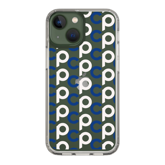 Slim Protection Case［ Original - CASEPLAY Initial All-over Pattern - Navy ］