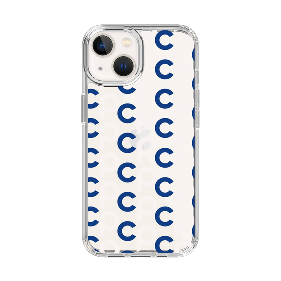 Slim Protection Case［ Original - CASEPLAY Initial All-over Pattern - Navy ］