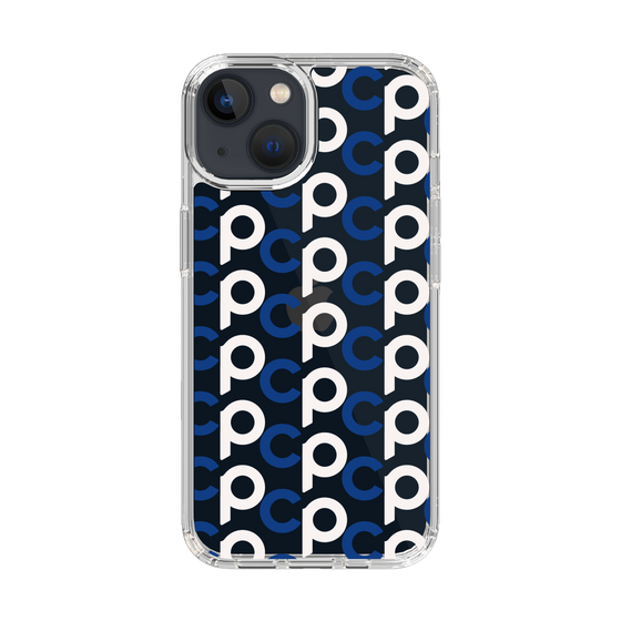 Slim Protection Case［ Original - CASEPLAY Initial All-over Pattern - Navy ］
