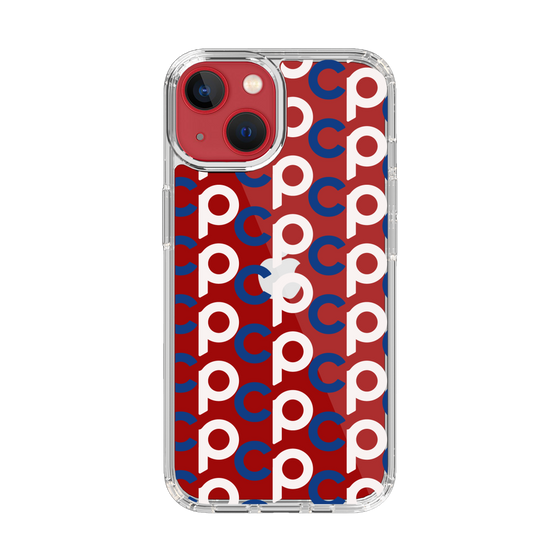Slim Protection Case［ Original - CASEPLAY Initial All-over Pattern - Navy ］