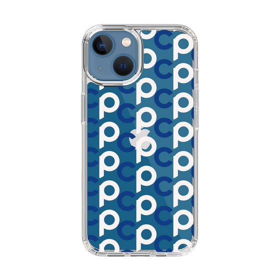 Slim Protection Case［ Original - CASEPLAY Initial All-over Pattern - Navy ］