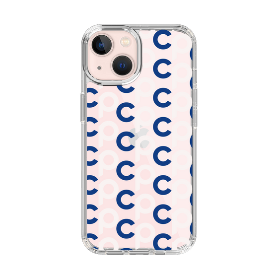 Slim Protection Case［ Original - CASEPLAY Initial All-over Pattern - Navy ］