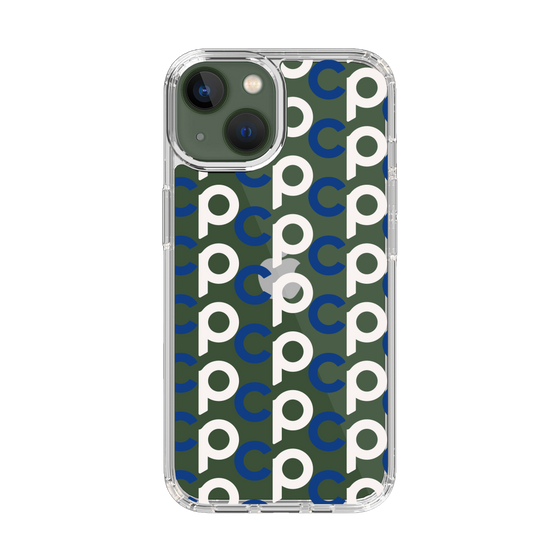 Slim Protection Case［ Original - CASEPLAY Initial All-over Pattern - Navy ］
