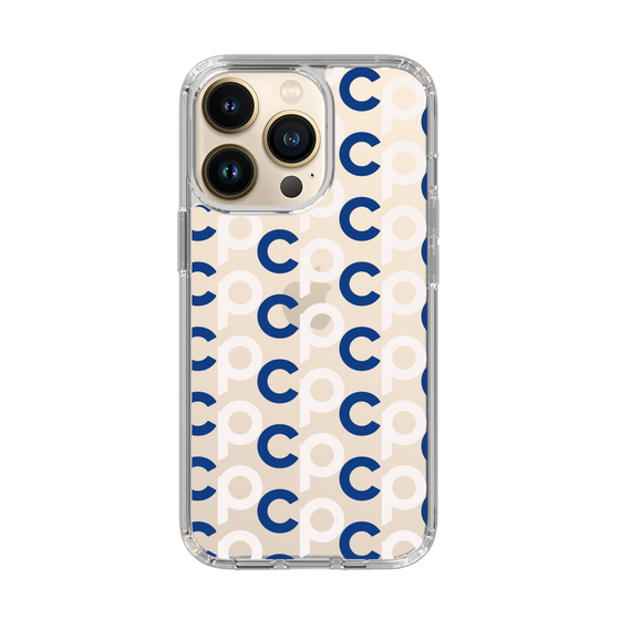 Slim Protection Case［ Original - CASEPLAY Initial All-over Pattern - Navy ］