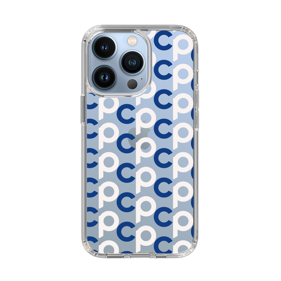 Slim Protection Case［ Original - CASEPLAY Initial All-over Pattern - Navy ］