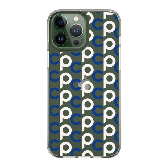 Slim Protection Case［ Original - CASEPLAY Initial All-over Pattern - Navy ］