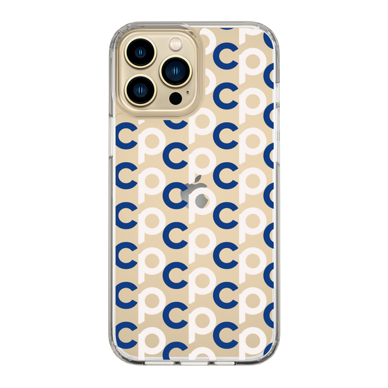 Slim Protection Case［ Original - CASEPLAY Initial All-over Pattern - Navy ］