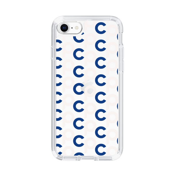 Slim Protection Case［ Original - CASEPLAY Initial All-over Pattern - Navy ］