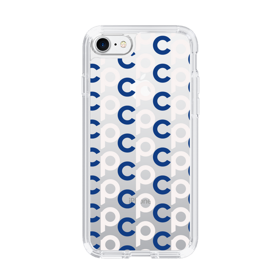 Slim Protection Case［ Original - CASEPLAY Initial All-over Pattern - Navy ］