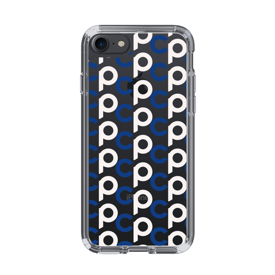 Slim Protection Case［ Original - CASEPLAY Initial All-over Pattern - Navy ］