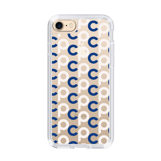 Slim Protection Case［ Original - CASEPLAY Initial All-over Pattern - Navy ］