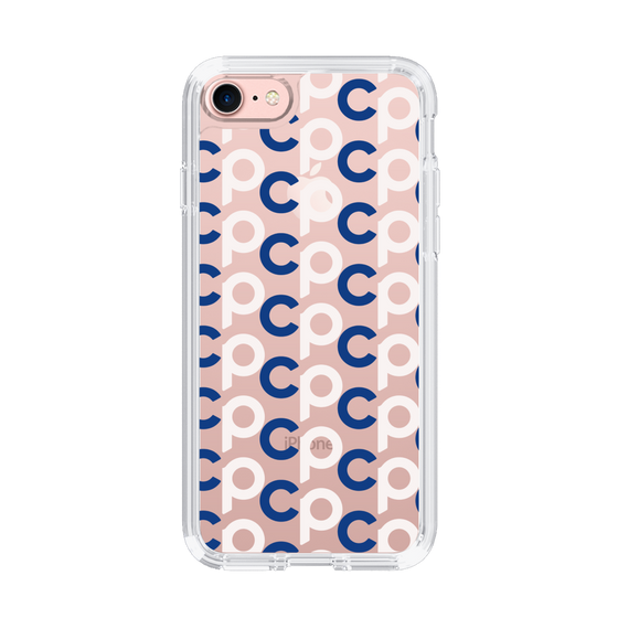 Slim Protection Case［ Original - CASEPLAY Initial All-over Pattern - Navy ］