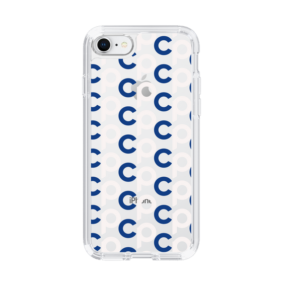 Slim Protection Case［ Original - CASEPLAY Initial All-over Pattern - Navy ］