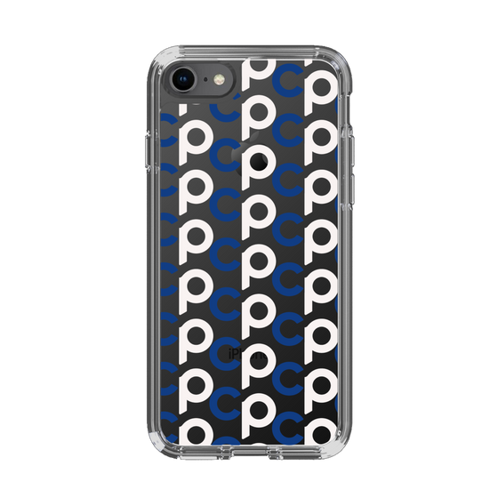 Slim Protection Case［ Original - CASEPLAY Initial All-over Pattern - Navy ］