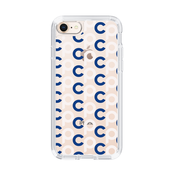 Slim Protection Case［ Original - CASEPLAY Initial All-over Pattern - Navy ］
