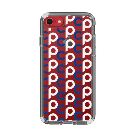 Slim Protection Case［ Original - CASEPLAY Initial All-over Pattern - Navy ］