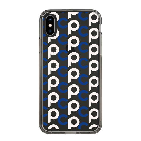 Slim Protection Case［ Original - CASEPLAY Initial All-over Pattern - Navy ］