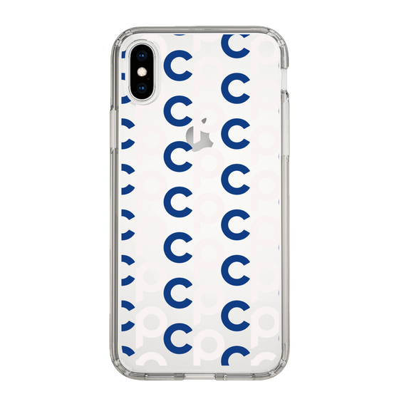Slim Protection Case［ Original - CASEPLAY Initial All-over Pattern - Navy ］