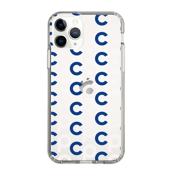 Slim Protection Case［ Original - CASEPLAY Initial All-over Pattern - Navy ］