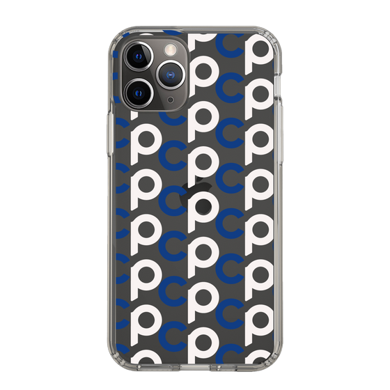 Slim Protection Case［ Original - CASEPLAY Initial All-over Pattern - Navy ］