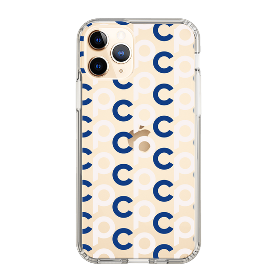 Slim Protection Case［ Original - CASEPLAY Initial All-over Pattern - Navy ］