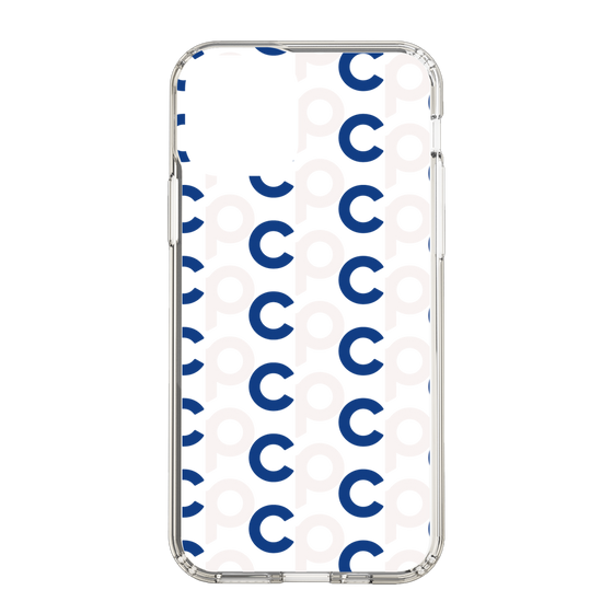 Slim Protection Case［ Original - CASEPLAY Initial All-over Pattern - Navy ］