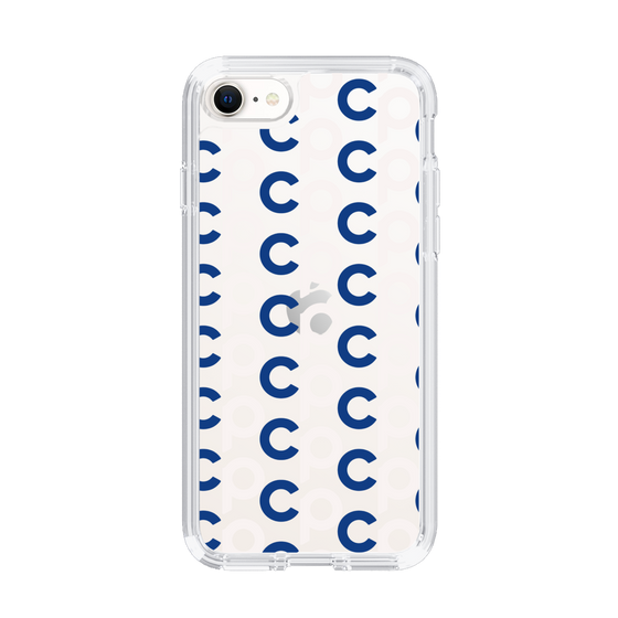 Slim Protection Case［ Original - CASEPLAY Initial All-over Pattern - Navy ］
