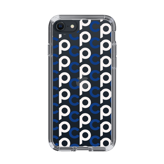Slim Protection Case［ Original - CASEPLAY Initial All-over Pattern - Navy ］
