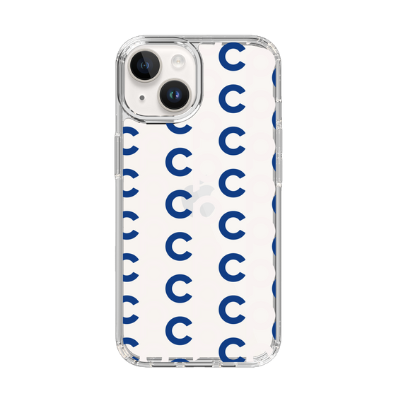 Slim Protection Case［ Original - CASEPLAY Initial All-over Pattern - Navy ］
