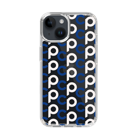 Slim Protection Case［ Original - CASEPLAY Initial All-over Pattern - Navy ］