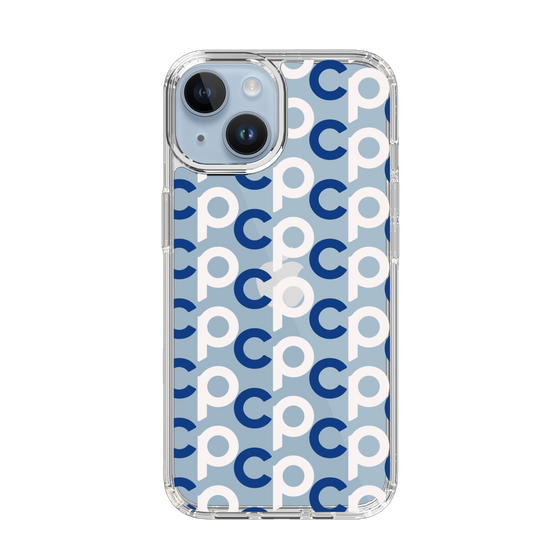 Slim Protection Case［ Original - CASEPLAY Initial All-over Pattern - Navy ］